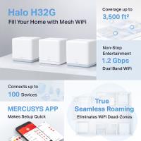 TP-LINK MERCURY Halo H32G 3Lü Paket AC1200 Tüm Evi Kapsayan Mesh Wifi Sistemi